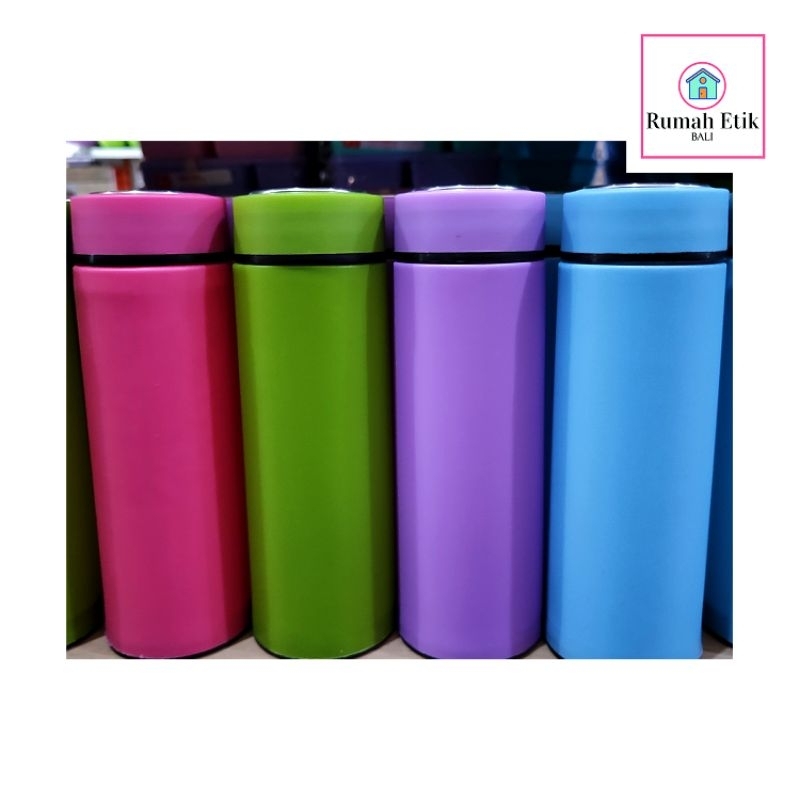 Botol minum kaca polos tumbler 450ml
