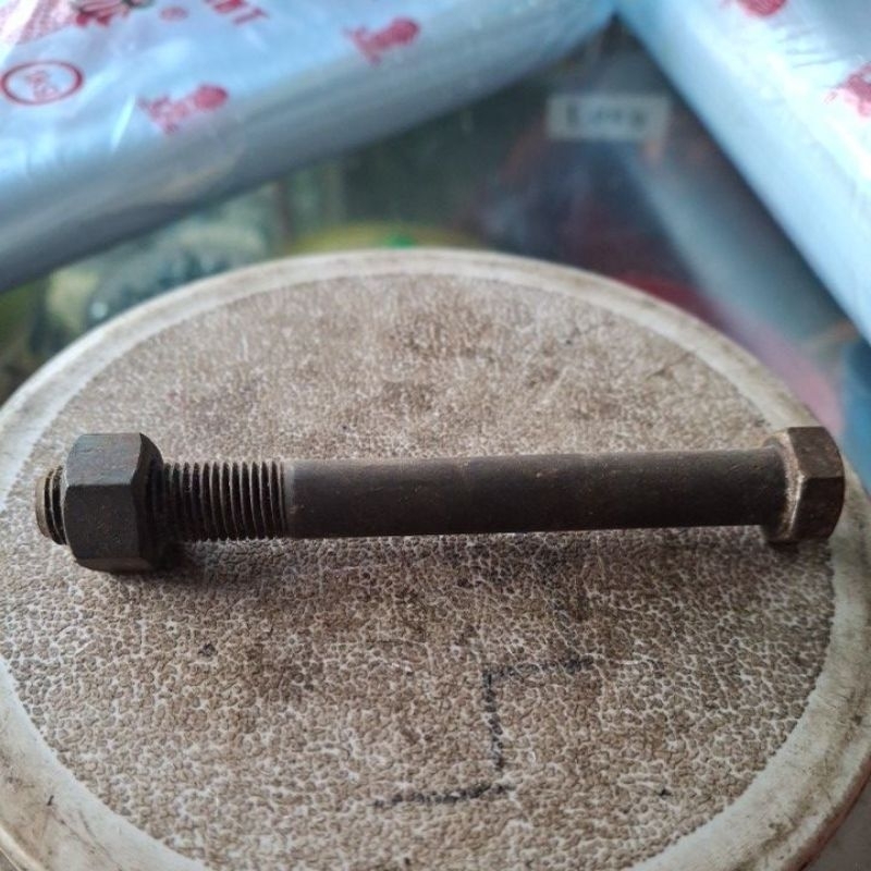 BAUT MUR BAJA 7/16 X 4" NF - BAUT MUR BAJA KUNCI 17 PANJANG 10 CM HALUS