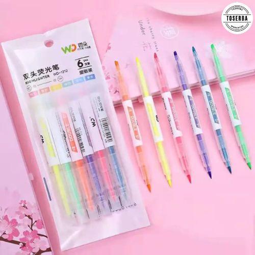 

HIGHLIGHTER STABILO WARNA WARNI ISI 6PCS 2IN1 2 ARAH / PENSIL STABILO PANJANG WARNA 2 SISI / STABILO SET / PENSIL WARNA MELUKIS MEWARNAI