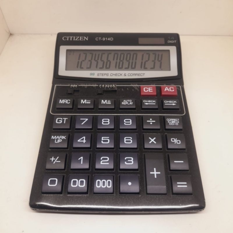 

Kalkulator Citizen Ct 614 c - Ct 914 d Digit 14 / Kalkulator Warung 14 Digital