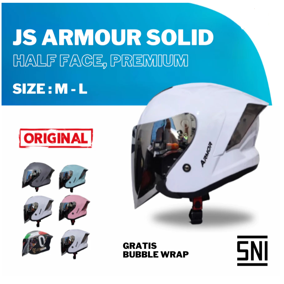 Helm JS Armour Solid Original 100% SNI