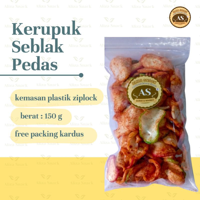 

AlizaSnack"Kerupuk Seblak Pedas Gurih,Snack Renyah kriuk