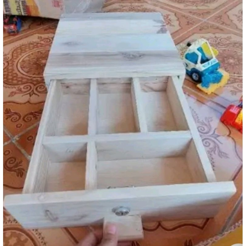 Laci Kasir Laci Uang Laci Laci Warung Dari Kayu Minimalis ada kuncinya(30×25×10)