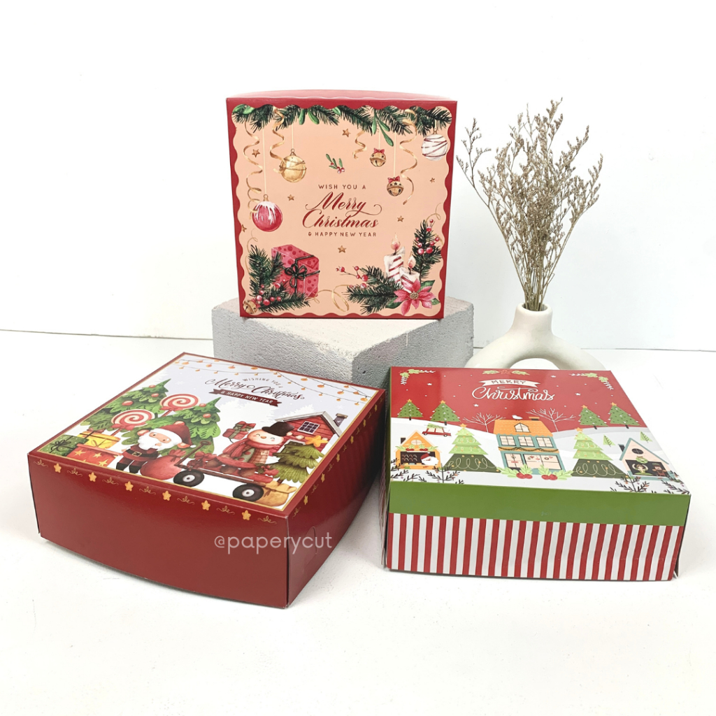 

Box Dus Kotak Packaging Kue Hampers Natal 20 x 20 x 7cm - ECO