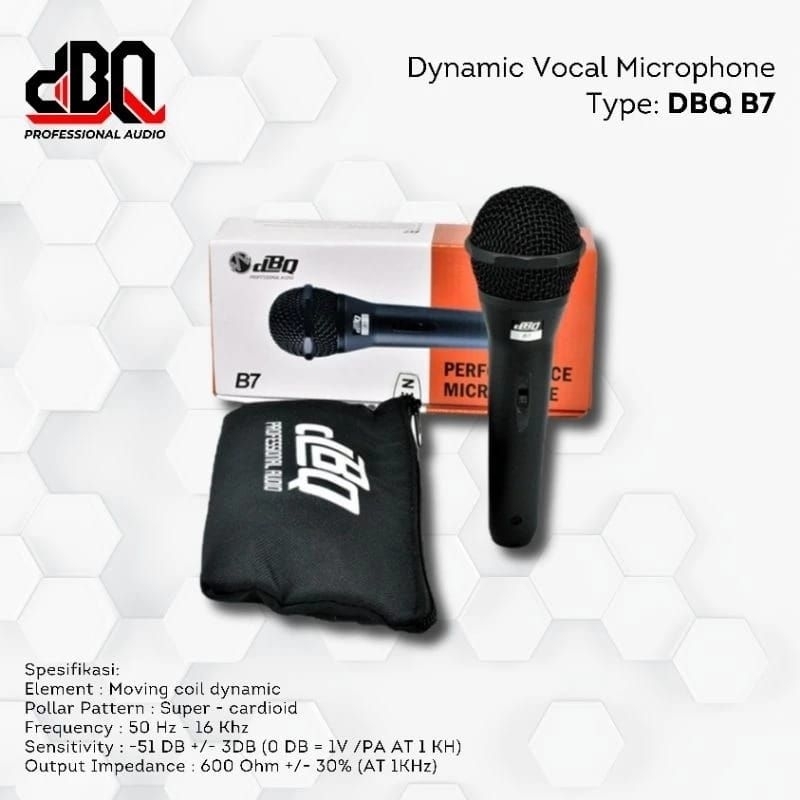 Microphone DBQ B7 Mic Vokal Mic Kabel