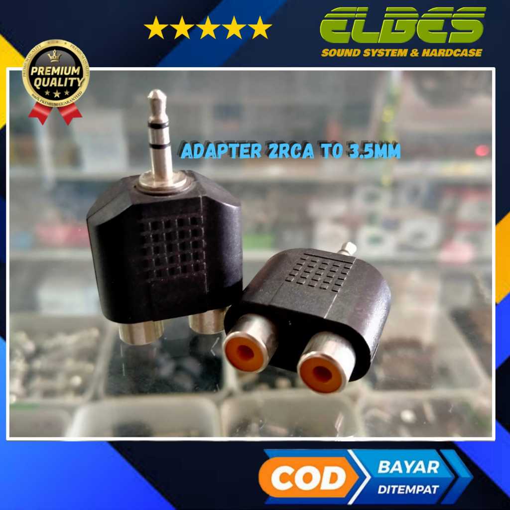 ADAPTER 2RCA TO 3.5MM