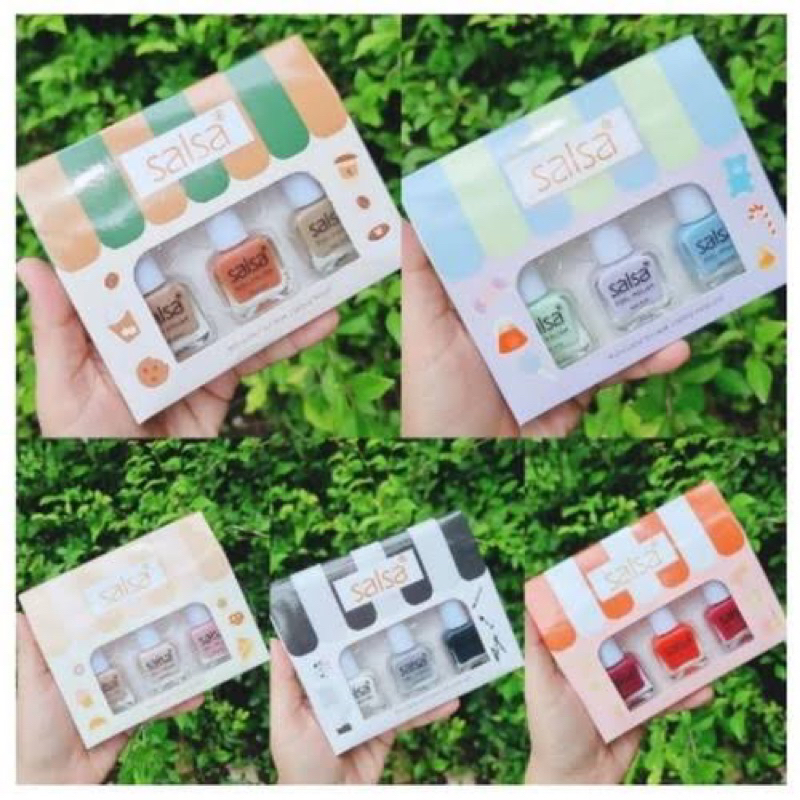 Salsa Peel off Polish Kutek Peel Off 1 Set isi 3