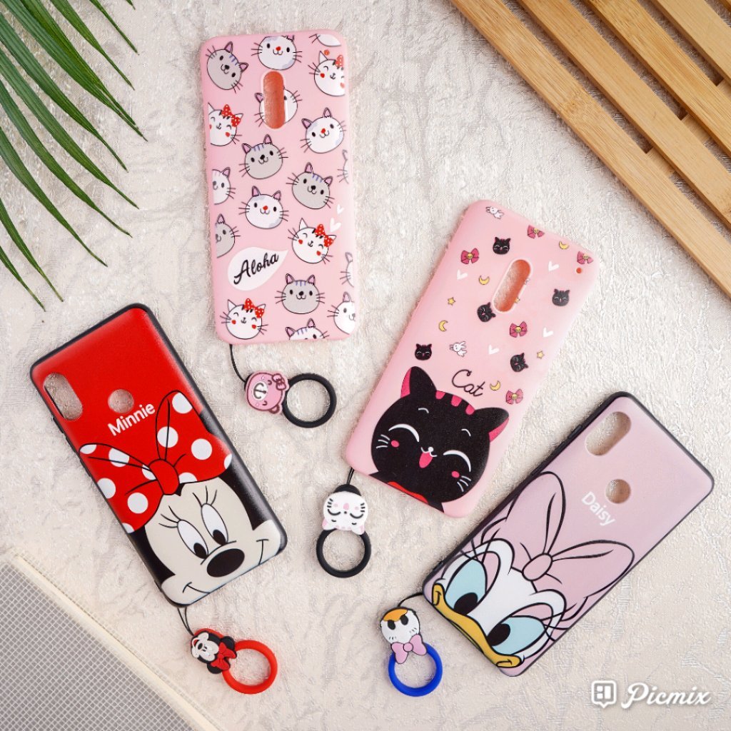 Cartoon & Neck Ring Case Itel Vision 1 Vision 1 Pro Vision 1 Plus Vision 2 Vision 3 Vision 5