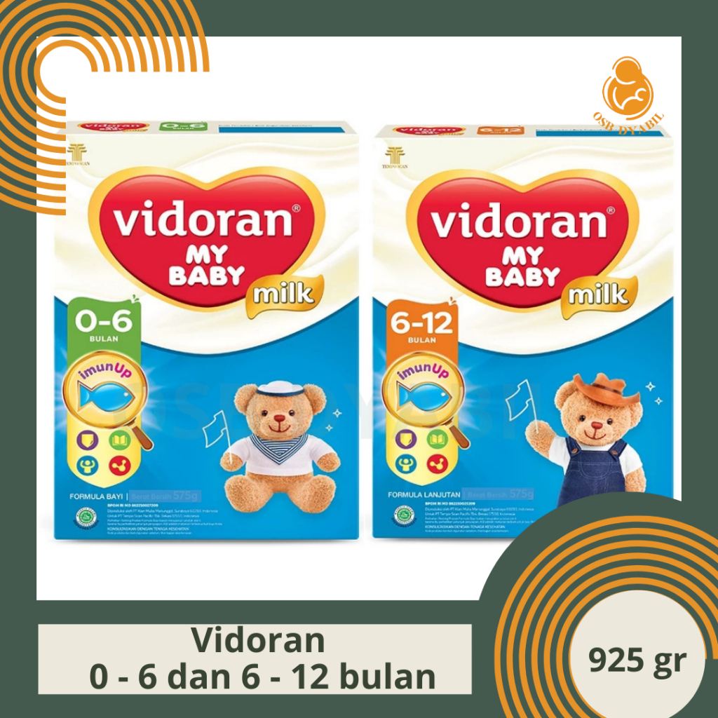 VIDORAN 0 6 BULAN 6 12 BULAN 925 GR SUSU FORMULA