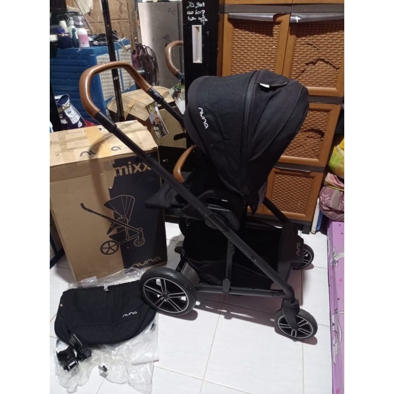 Stroller NUNA MIXX Next 2019 Caviar preloved siap pakai sudah laundry warna Hitam like new