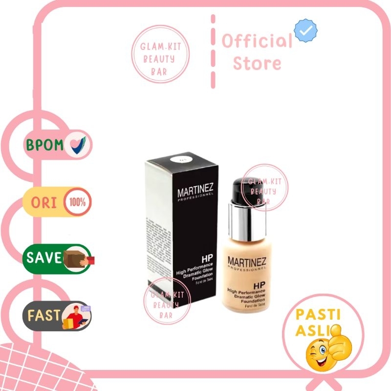 Martinez profesional high performance dramatic glow foundation