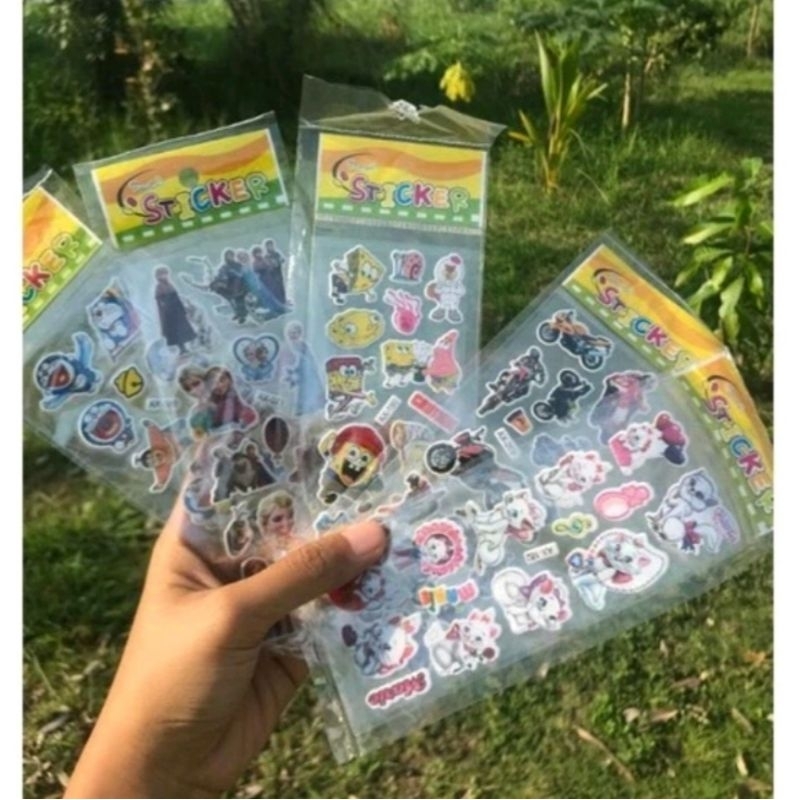 

Stiker Timbul bening stiker Transparan