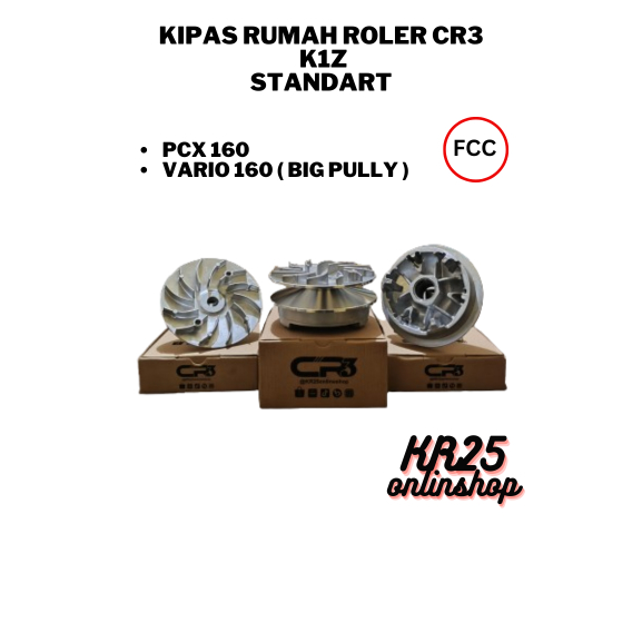 PULY SET RUMAH ROLLER CR3 KIPAS K1Z PCX160 VARIO160 STANDART