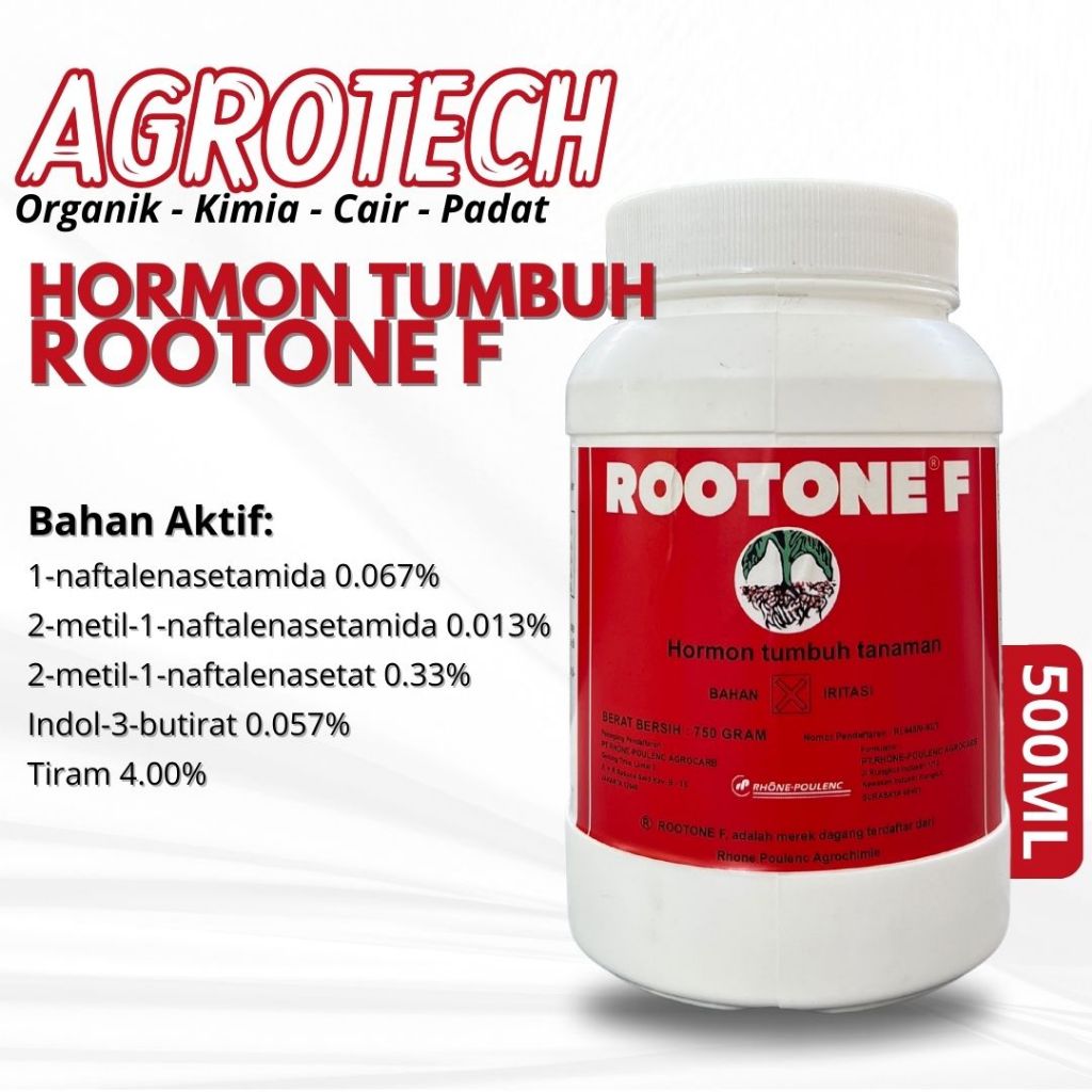Rootone F 750 Gram Hormon Vitamin Tumbuh Akar Stek Cangkok Tanaman