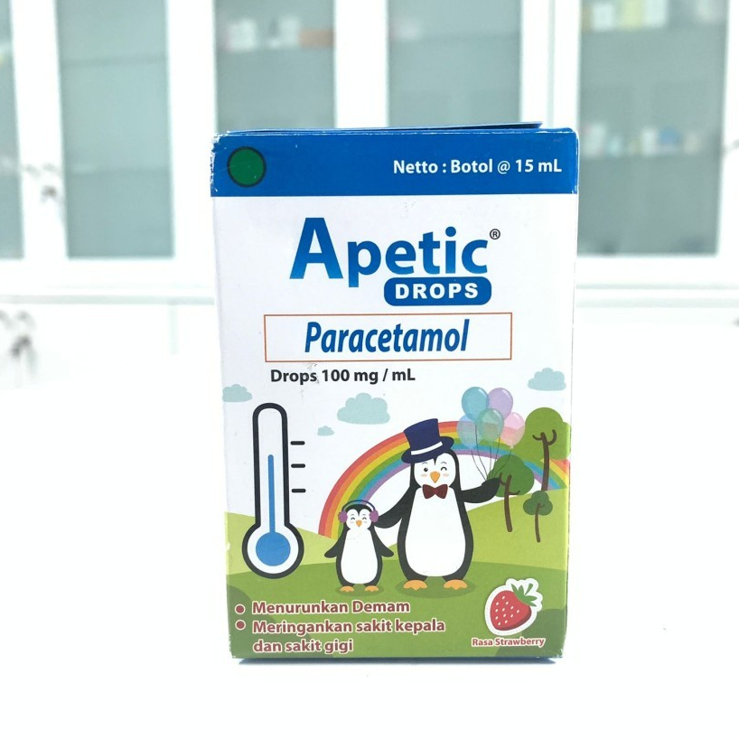 APETIC Drops Paracetamol - Obat Demam/Panas/Nyeri Bayi