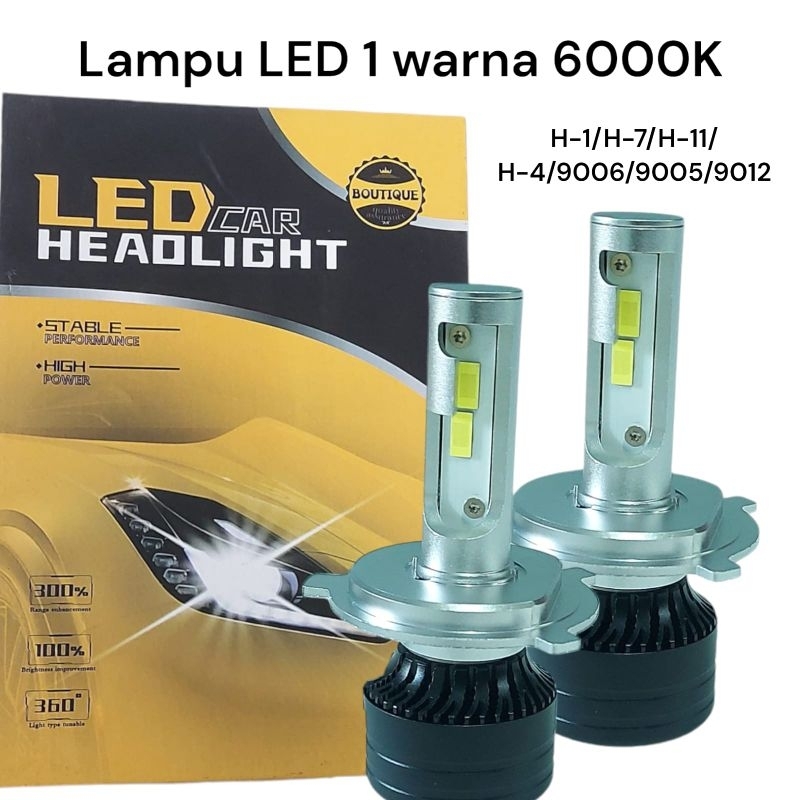 LAMPU LED MOBIL HEADLAMP/FOGLAMP MOBIL H4 H3  H11 H7 H1HB3 HB4 9012 DC12V 60WATT