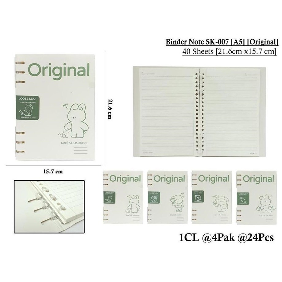 

WENGU NOTEBOOK SPIRAL SOFT RING - BUKU CATATAN SPIRAL 40 LEMBAR Sk007 A5 B5