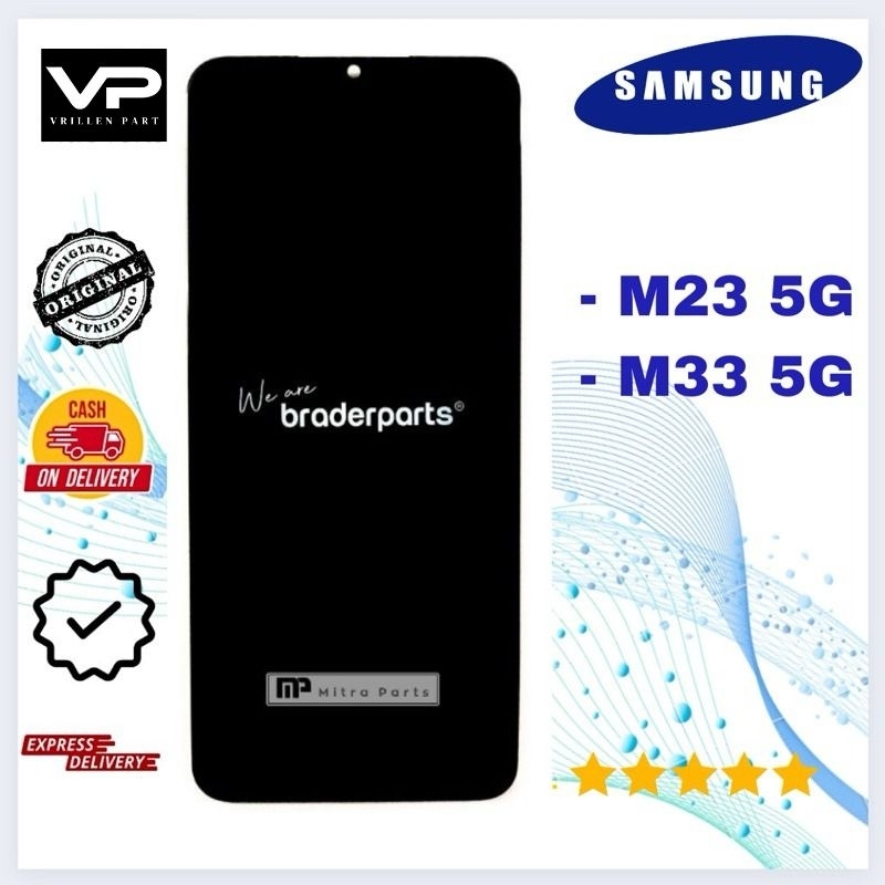 Lcd Touchscreen Samsung M23 5G / M33 5G E1 Black Braderparts