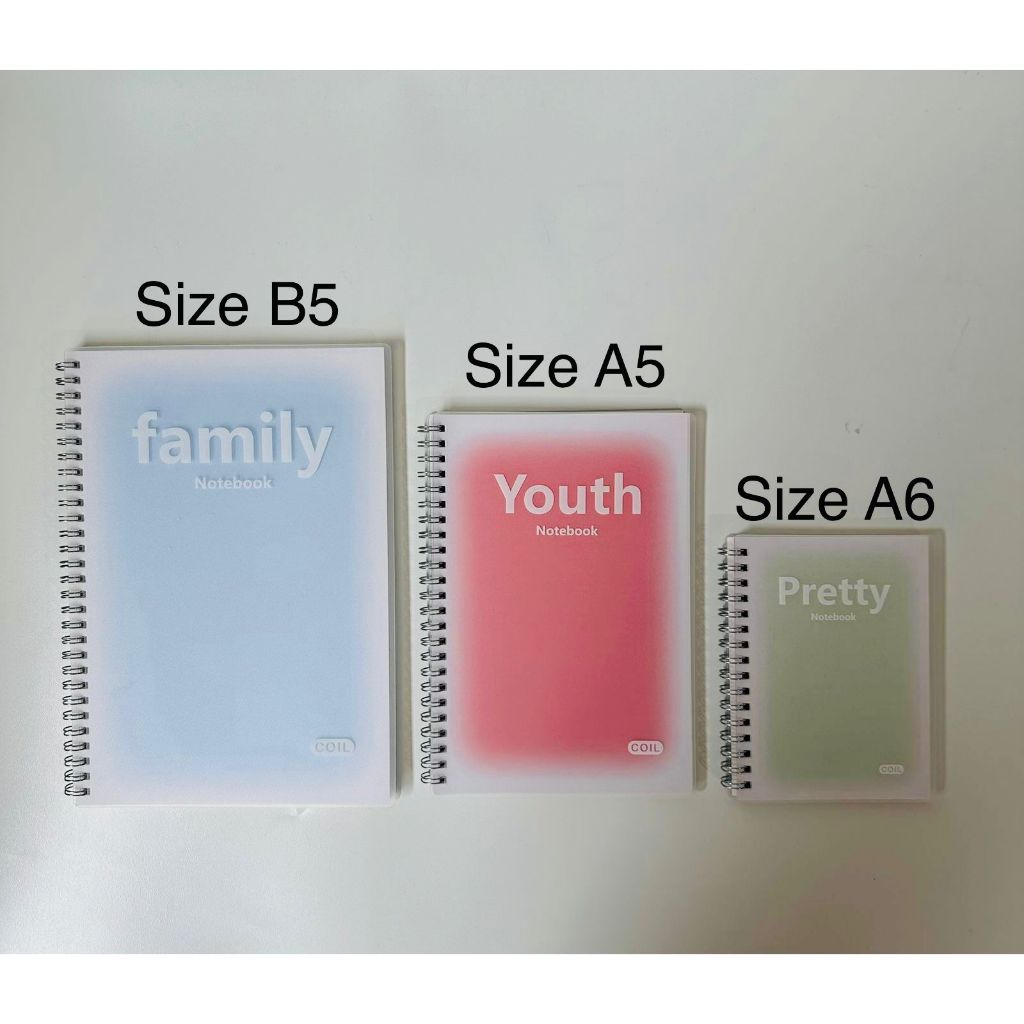 

[Whispers] Buku Agenda Spiral Ring A6 Notebook Spiral B5 Buku Catatan A5 Buku Diary Cover Motif