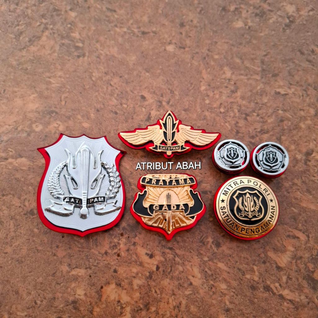 PIN SATPAM LENGKAP MITRA POLRI _ WING SATPAM _ KEWENANGAN SATPAM _ GADA PRATAMA _ MONOGRAM⭐⭐