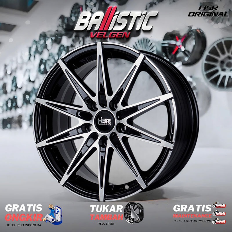 Variasi Velg Mobil Rush, Terios, Livina DLL Ring 16 Lubang Baut 5X114,3 Original HSR Wheel Type KCCX