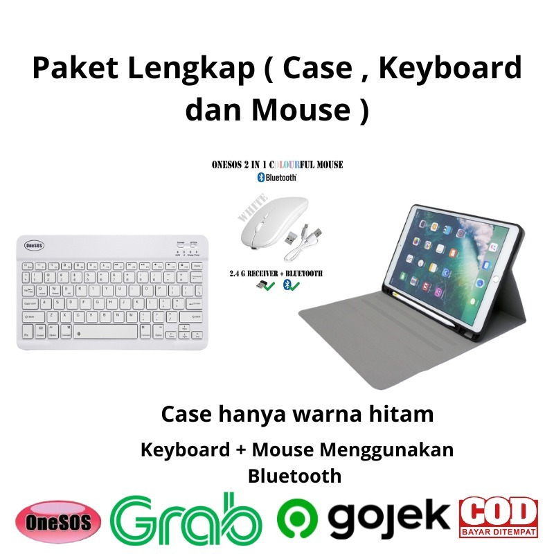 PAKET SUPER LENGKAP - Apple iPad Mini 1 / Mini 2 / Mini3 / Mini 4 / Mini 5 FS Smart Cover Sarung Buk