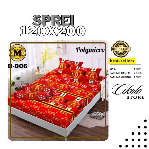 SPREI KATUN 120X200 MOTIF CLUB BOLA MANCHESTER UNITED CIKOLO STORE