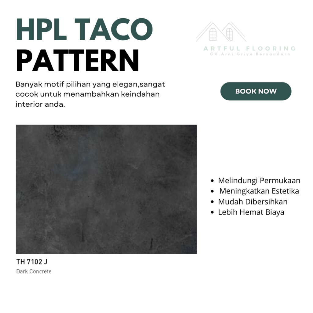PROMO DISTRIBUTOR!! HPL TACO PATTERN | Kode TH 7102 J | Lapisan Furniture-Pengaman Furniture