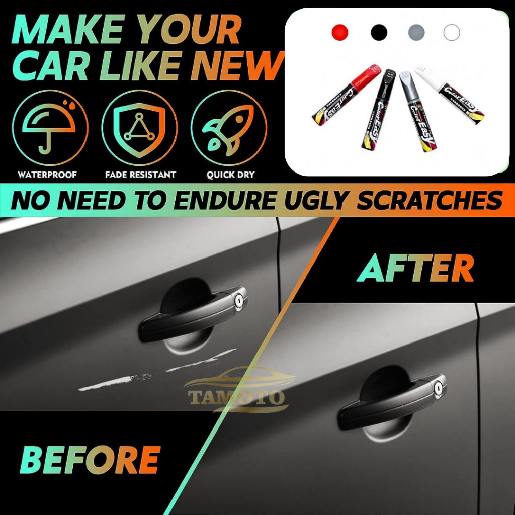 RB1 Spidol Penghilang Baret Body Mobil Motor / Cat Oles Mobil Warna Grey Abu Metalik / Anti Lecet