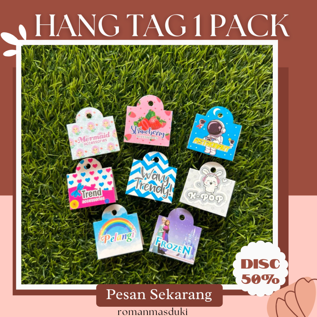 

Hangtag Label Aksesoris - Setiap Ikat Berisi 100 pcs|Label aksesoris murah