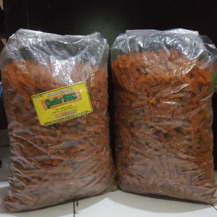 

[Bal] Kerupuk Krupuk Mentah Rambak Merk GEDHE MILIK Berat Isi 5 KG