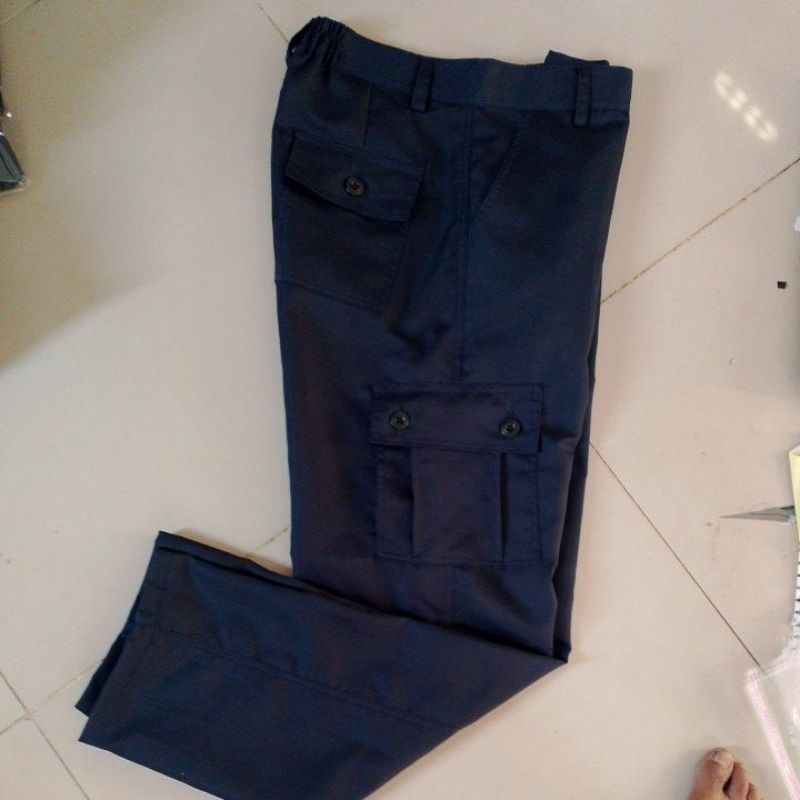 celana pdl damkar biru navi