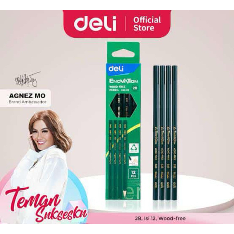 

deli graphite pencil 2b isi 12