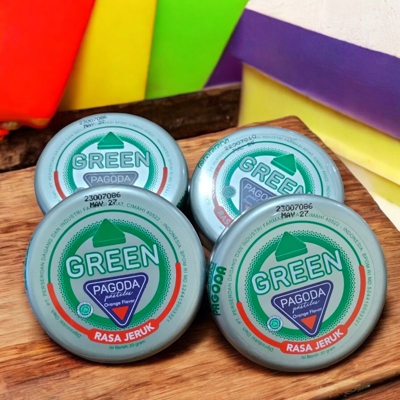 

PAGODA PASTILES GREEN JERUK 20gr