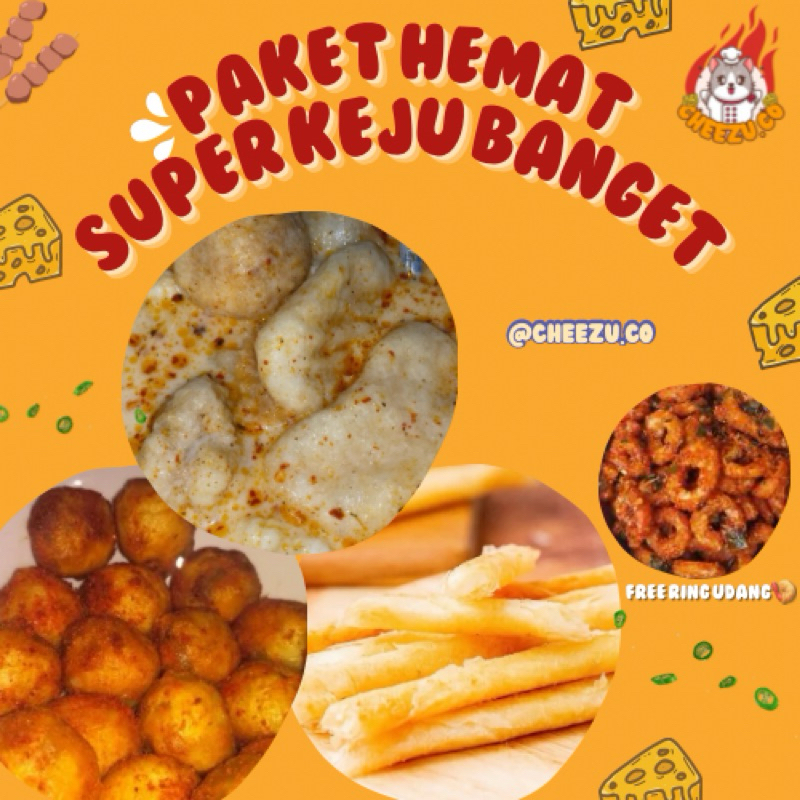 

[BUNDLING!] PAKET HEMAT CIMOL KEJU - CUANKI INSTAN KEJU - CHEESE ROLL (FREE RING UDANG)