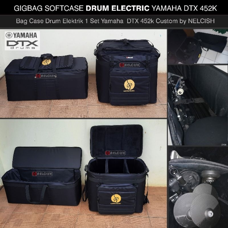 Softcase Gigbag Tas Drum Elektrik Yamaha DTX 452K Series Electronic Drum Set Bag Case Drumpad Electr