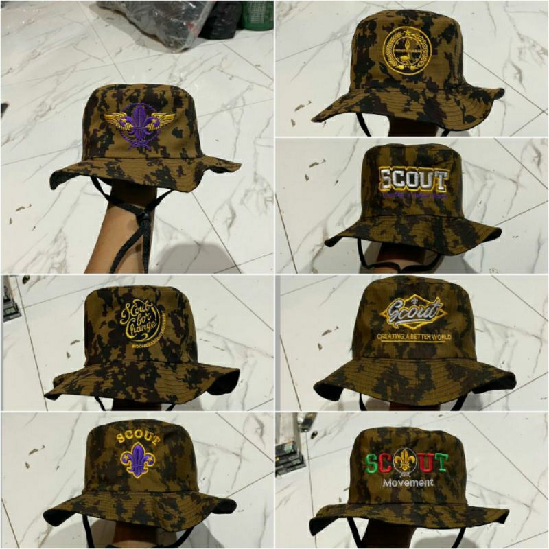 Topi Rimba | topi rimba pramuka | topi loreng pramuka | topi loreng Pramuka