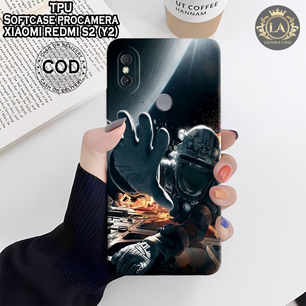 XIAOMI REDMI S2 (Y2) - Leviora Case - Fashion Case Astronot - Softcase  XIAOMI REDMI S2 (Y2) - Case 
