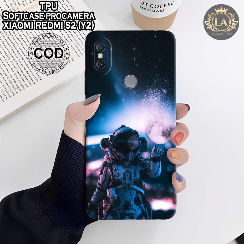 XIAOMI REDMI S2 (Y2) - Leviora Case - Fashion Case Astronot - Softcase  XIAOMI REDMI S2 (Y2) - Case 