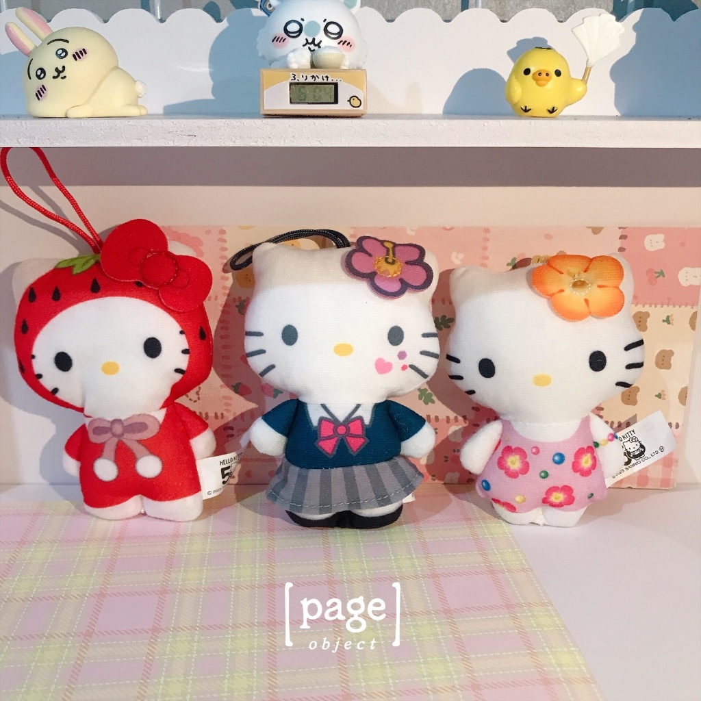 Hello Kitty Mcd 2024 Strawberry / Heiseo / Pearl (No Box) [Preloved Never Used] - Plush Doll Boneka 