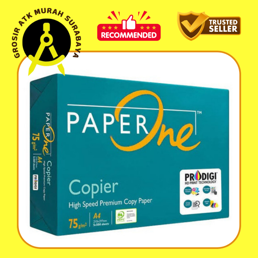 

Kertas HVS Paper One Print Fotocopy A4 75 gram gsm