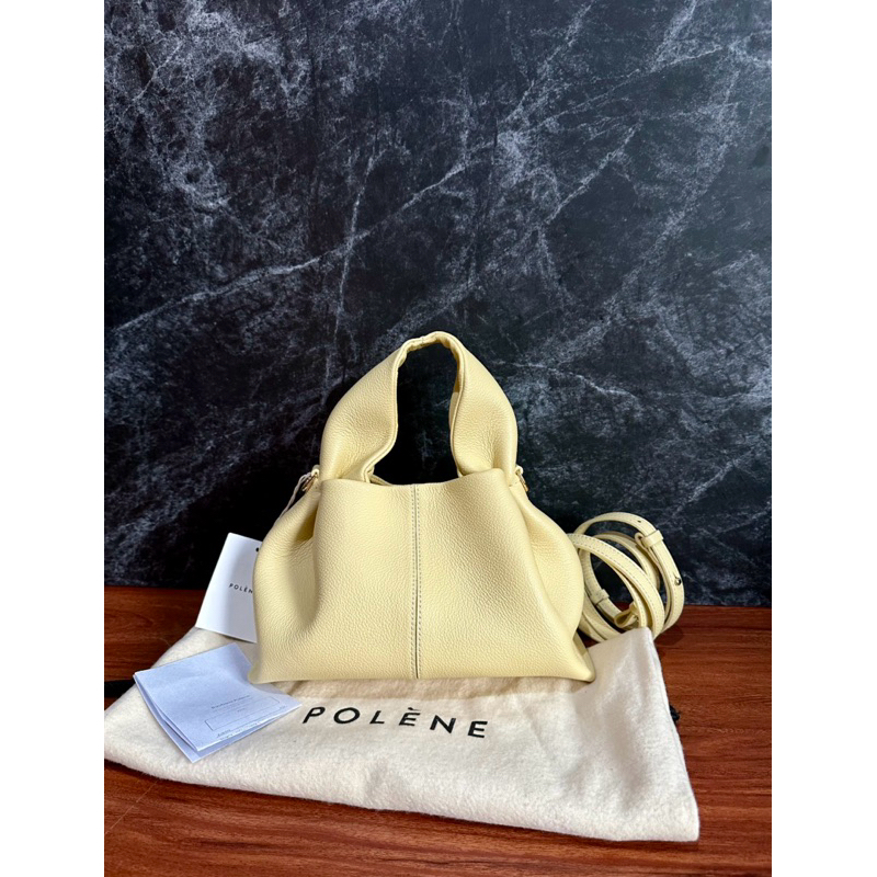 READY Brand New Polene mini neuf wheat authentic original leather bag