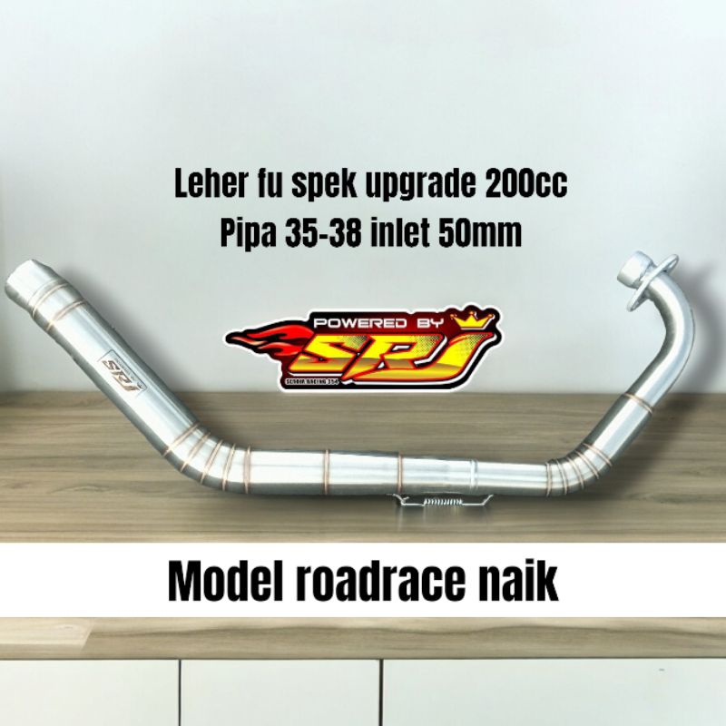 Header leher pipa knalpot srj racing 354 satria fu karbu f 150 barong roadrace satria fu 200 cc bore