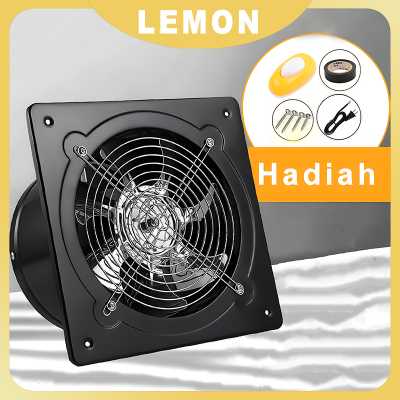 Exhaust Fan Dinding 4Inch Kipas Exhaust Ventilasi Dinding exhaust fan kamar mandi Booster Fan