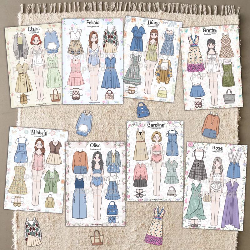 Lovely Paperdoll || Bongkar Pasang || Boneka Kertas