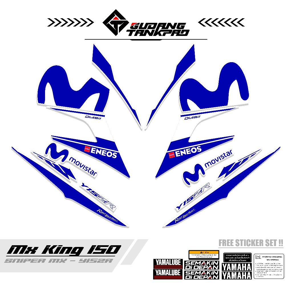 STRIPING MX KING MTF 63 / STIKER STRIPING VARIASI YAMAHA MX KING SNIPER DIASIL 150i SNIPER