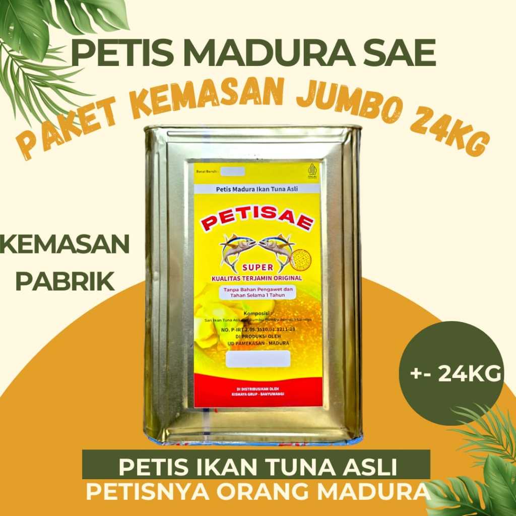 

[GROSIR] Petis Madura Sae Ikan Tuna Asli Kemasan 24Kg