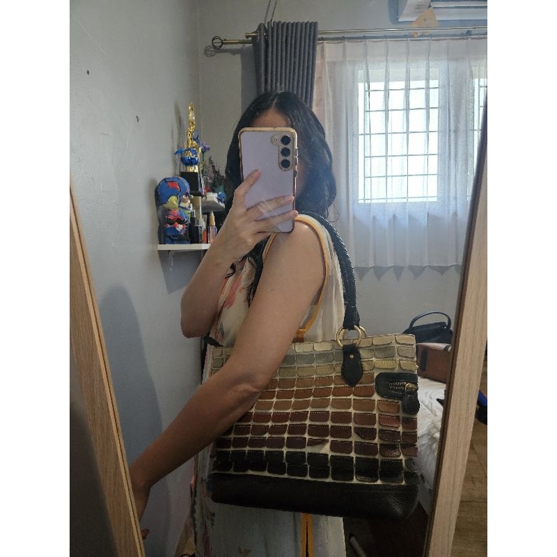 Prelavd Gobelini Tote Brown Layer Bag