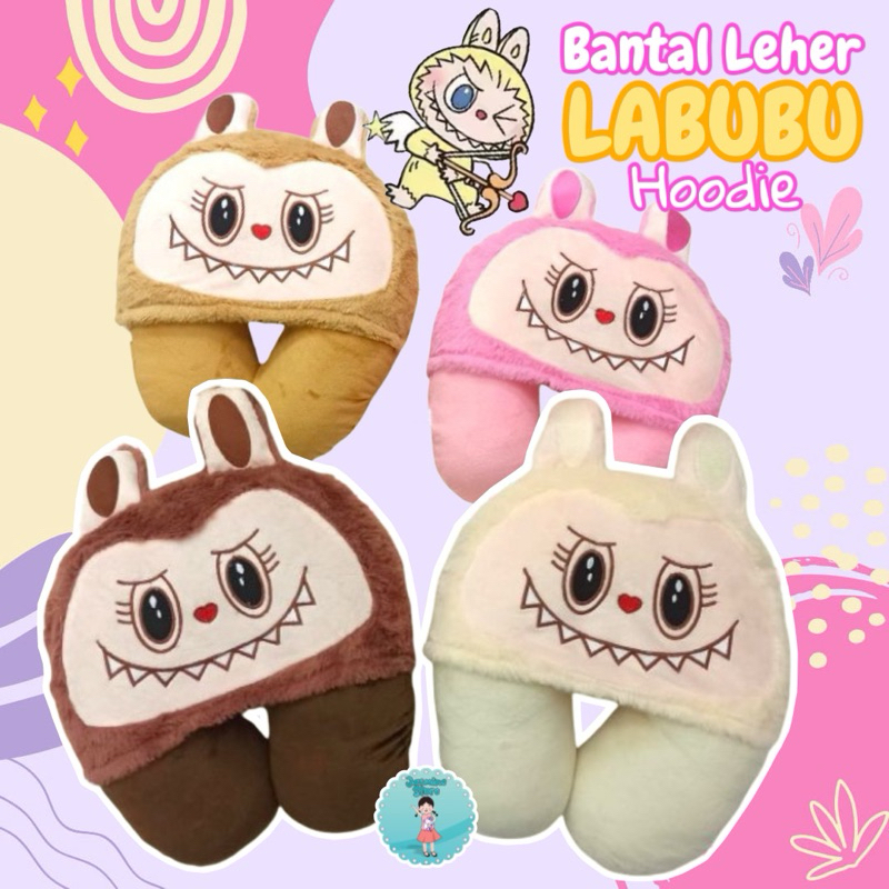 Bantal Leher Labubu Hoodie Disney Karakter Lucu Lotso Monster Inc Stella/Bantal Leher Hoodie Labubu/