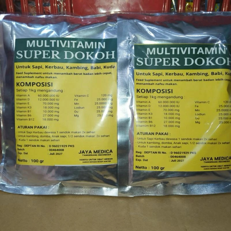 Multivitamin Super Dokoh penggemuk sapi kambing domba